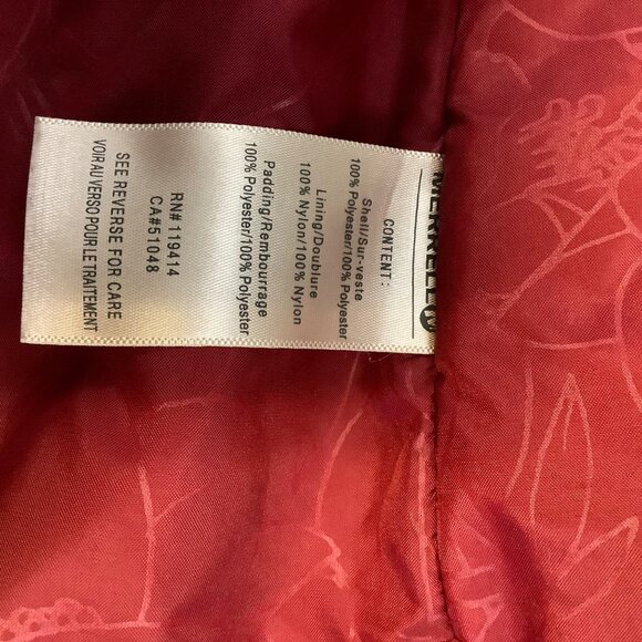 Merrell Women’s Medium Opti-Shell Opti-Warm Red & Black Hooded Coat EUC - Picture 7 of 14